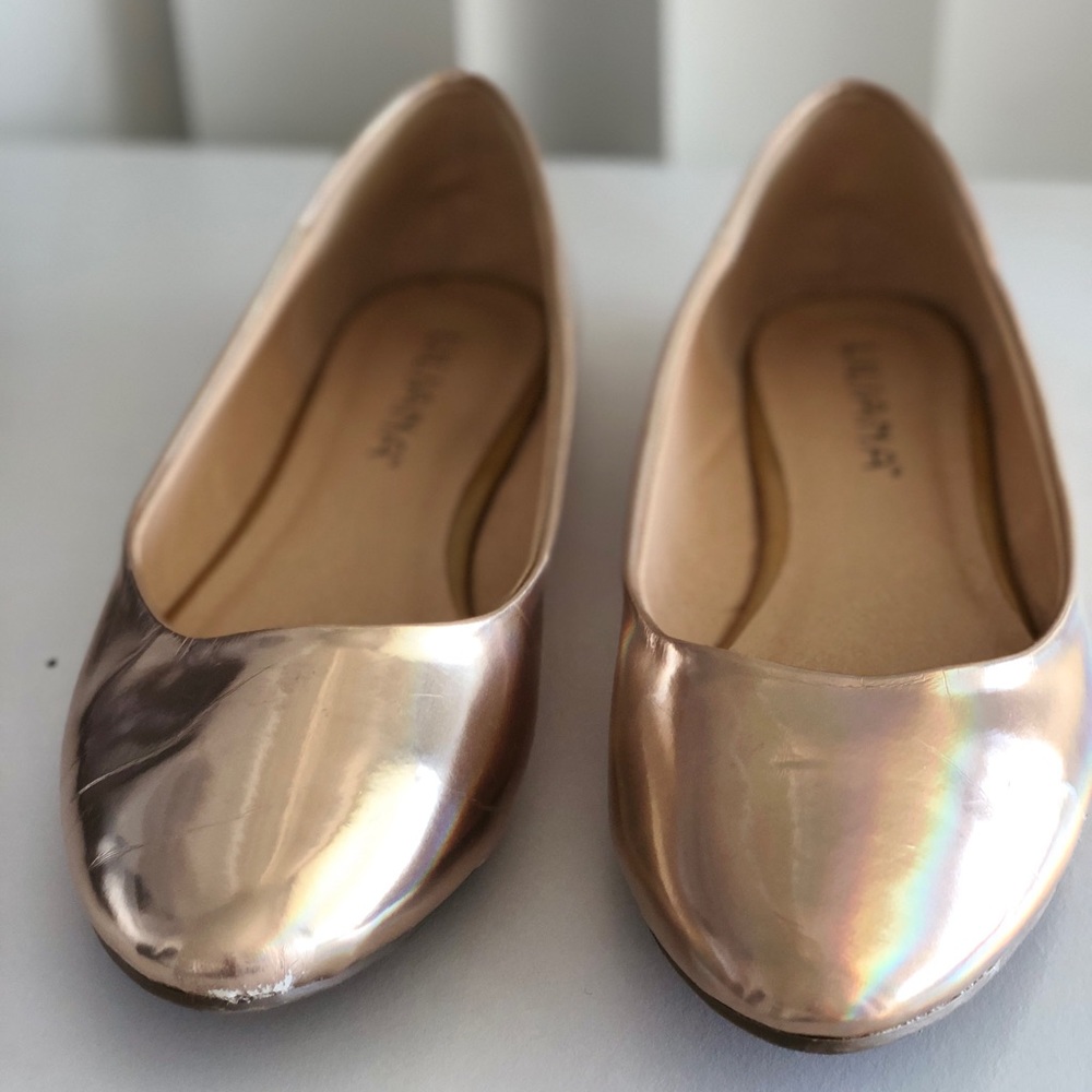 Gold Metallic Flats